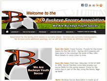 Tablet Screenshot of buckeyesoccer.org